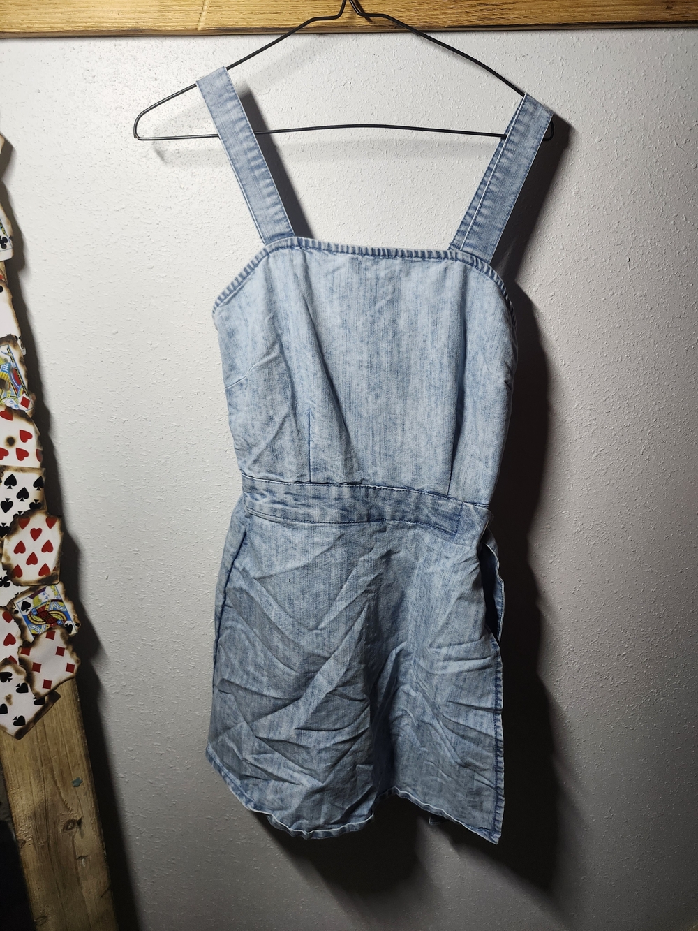 Sincerely Jules Light Blue Denim-Style Romper